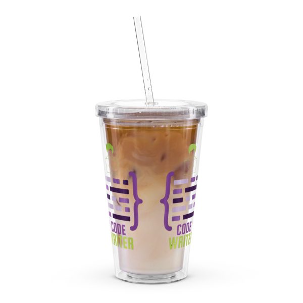 Vaso de plástico transparente