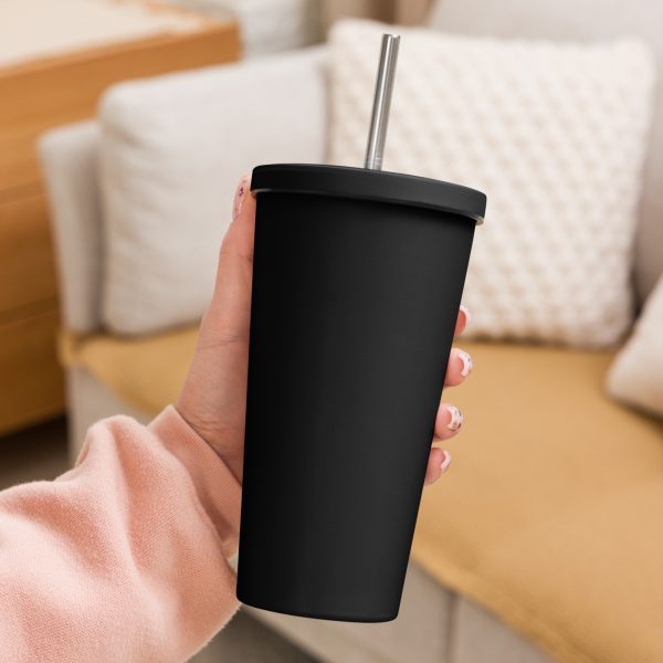 Vaso térmico con popote